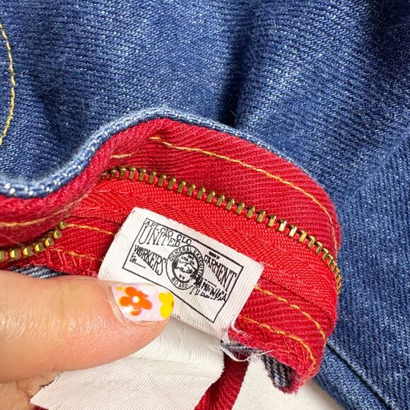 Vintage 90s Lee Jeans Womens 26 x 31 High Rise Back Patch Retro Indie Union Made - Picture 7 of 10